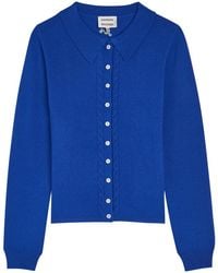 Damson Madder - Voula Wool And Cashmere-Blend Cardigan - Lyst
