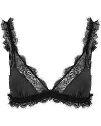 Love Stories - Love Lace Panelled Soft-cup Bra - Lyst