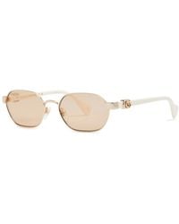 Gucci - Oval-frame Sunglasses - Lyst