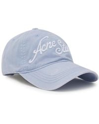 Acne Studios - Logo-Embroidered Cotton Cap - Lyst