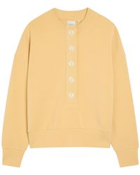 Varley - Reena Button-Down Stretch-Jersey Sweatshirt - Lyst