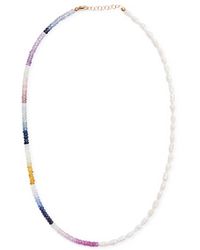 Roxanne First - Can't Decide Pearl And Sapphire Necklace - Lyst