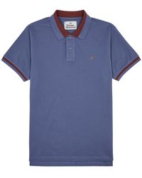 Vivienne Westwood - Logo-embroidered Piqué Cotton Polo Shirt - Lyst