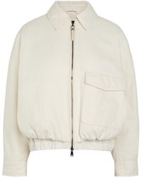 Brunello Cucinelli - Padded Cotton-Blend Jacket - Lyst