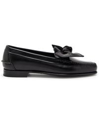 Hereu - Corbati Bow-Appliquéd Leather Loafers - Lyst
