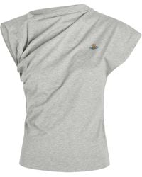 Vivienne Westwood - Hebo Asymmetric Cotton T-Shirt - Lyst
