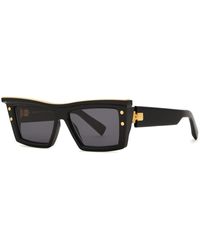 Balmain - B-vii Rectangle-frame Sunglasses - Lyst