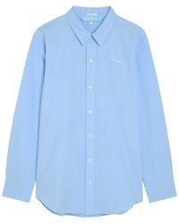 Mother - The Bestie Logo-Embroidered Cotton Shirt - Lyst