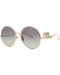 Chloé - Round-Frame Sunglasses - Lyst