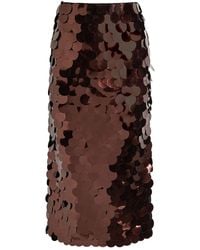 ROKSANDA - Halin Embellished Midi Mesh Skirt - Lyst