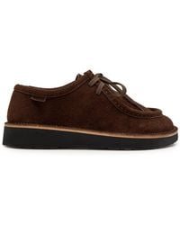 Loewe - Faro Brushed Suede Shoes - Lyst