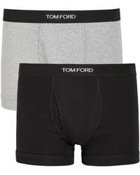 Tom Ford - Logo Stretch-Cotton Boxer Briefs - Lyst
