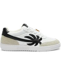 Palm Angels - Beach University Panelled Leather Sneakers - Lyst