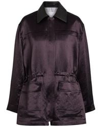 Maria McManus - Drawstring Satin Parka - Lyst