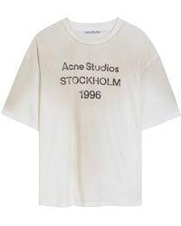 Acne Studios - Logo-Printed Cotton-Blend T-Shirt - Lyst