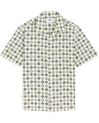 Wax London - Didcot Printed Seersucker Shirt - Lyst