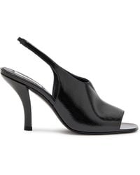 TOTEME - Contour 85 Naplack Leather Slingback Sandals - Lyst