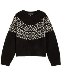 Nili Lotan - Chrissy Patterned Cashmere And Silk-Blend Jumper - Lyst