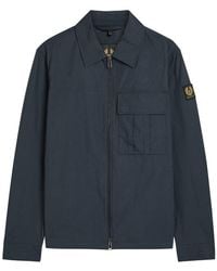 Belstaff - Cargo Logo-Appliquéd Cotton-Blend Overshirt - Lyst