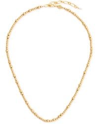 Anni Lu - Goldie 18Kt-Plated Beaded Necklace - Lyst