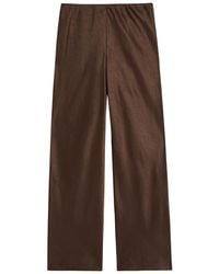 Vince - Straight-Leg Satin Trousers - Lyst