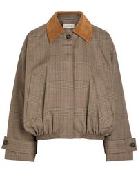 Rohe - Houndstooth Wool And Suede Jacket - Lyst