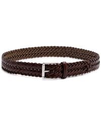 Anderson's - Woven Leather Belt - Lyst