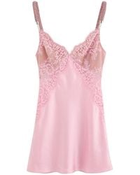 Self-Portrait - X Christopher Kane Lace And Satin Mini Dress - Lyst