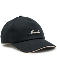 Moncler - Logo-Embroidered Cotton Cap - Lyst