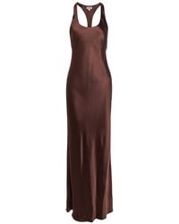 STAUD - Juanita Satin Maxi Dress - Lyst