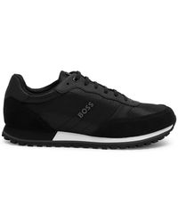 BOSS - Parkour L Running Style Trainers In Mixed Materials With Logo Details Nos - Lyst