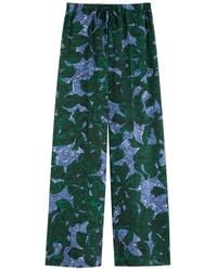 Dries Van Noten - Puvis Printed Silk-Chiffon Trousers - Lyst
