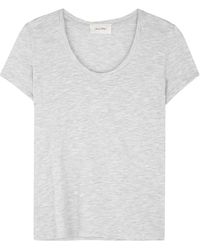 American Vintage - Jacksonville Slubbed Cotton-Blend T-Shirt - Lyst
