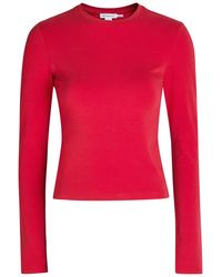 GOOD AMERICAN - Stretch-Cotton T-Shirt - Lyst