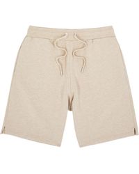 Ami Paris - Logo-Embroidered Stretch-Cotton Shorts - Lyst