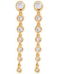 Daphine - Gloria 18kt Gold-plated Drop Earrings - Lyst