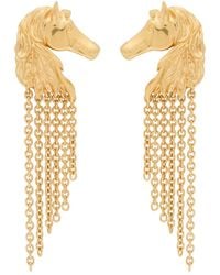 Chloé - The Chloé Chain Horse Drop Earrings - Lyst