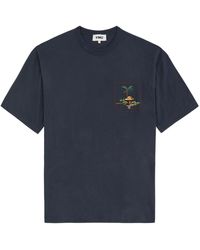 YMC - Triple Embroidered Cotton T-Shirt - Lyst