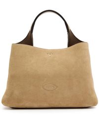 Tod's - Suede Top Handle Bag - Lyst