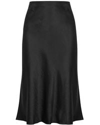 Vince - Hammered Satin Skirt - Lyst