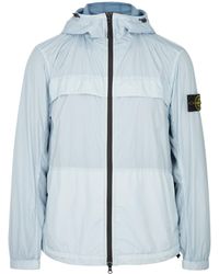 Stone Island - Crinkle Reps Hooded Shell Jacket - Lyst