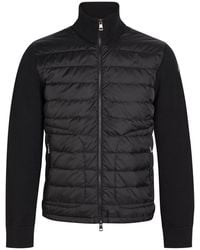 Moncler - Padded Knit And Nylon Jacket - Lyst