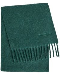 Givenchy - Logo-Embroidered Fringed Alpaca-Blend Scarf - Lyst