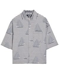 Jacquemus - La Chemise Plage Striped Jacquard Cotton Shirt - Lyst