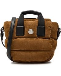 Moncler - Caradoc Micro Suede Cross-Body Bag - Lyst