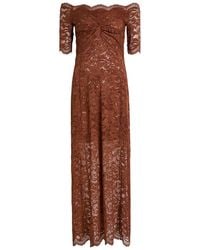 Rabanne - Floral Stretch-Guipure Lace Midi Dress - Lyst