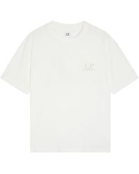 C.P. Company - Logo Print Cotton T-Shirt - Lyst