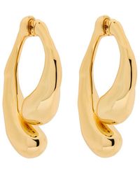 Alexis - Molten Front-Back 14Kt-Plated Drop Earrings - Lyst