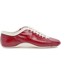 Dries Van Noten - Crinkled Leather Sneakers - Lyst