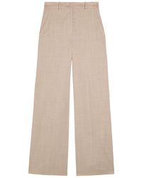 JOSEPH - Alana Wide-Leg Stretch-Wool Trousers - Lyst